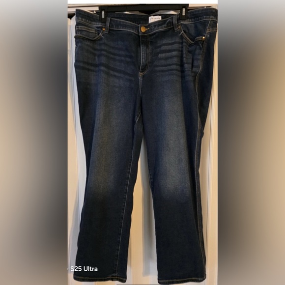 Lane Bryant Jeans Womens 26 Blue Mid-rise Flex Magic Waist Straight - Picture 1 of 9